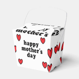 mothers day words and hearts favour box