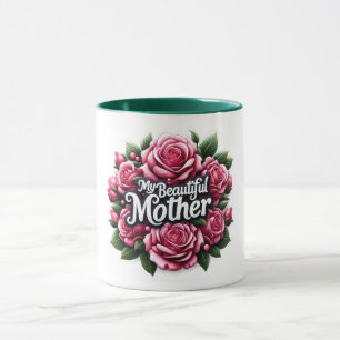 Mother's Day Words "My Beautiful Mother"  Mug