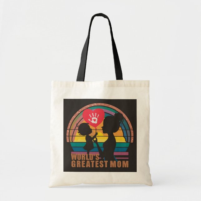 Mother's Day World's Greatest Mum Tote Bag (Front)