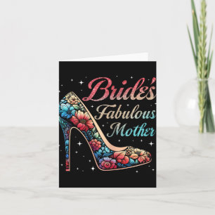 Mother's Fabulous Bride Floral Happy Wedding Marri Card