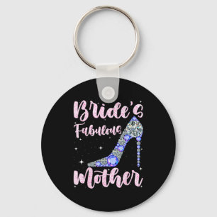 Mother's fabulous bride happy wedding married day key ring