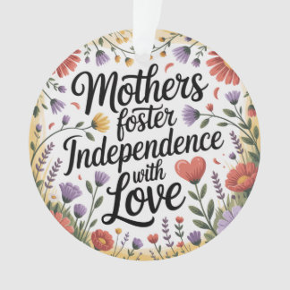 Mothers Foster Independence With Love Ornament