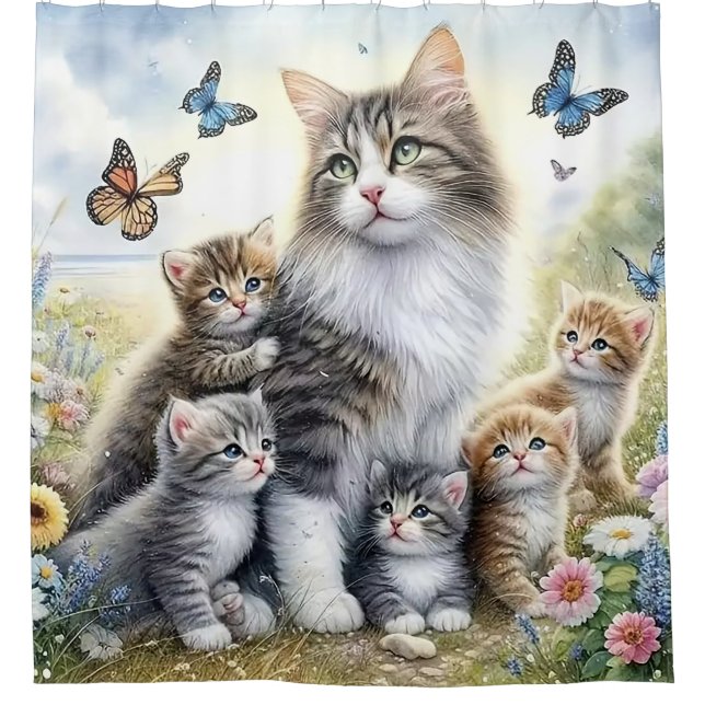 Mother's Garden Paradise Shower Curtain (Front)