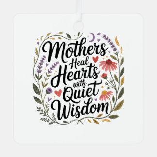 Mothers Heal Hearts With Quiet Wisdom Metal Tree Decoration