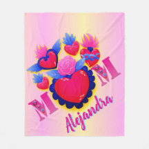 Mother's Heart - Editable Polar Forro Cover