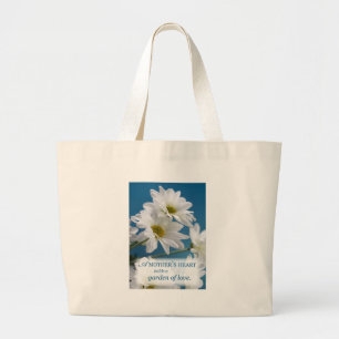 Mother's Heart Holds a Garden of Love Large Tote Bag