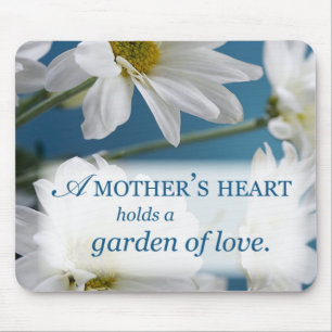 Mother's Heart Holds a Garden of Love Mouse Pad