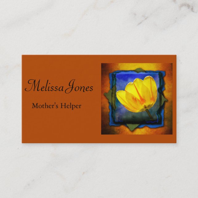 Mothers' Helper / Baby Sitter / Housework Business Calling Card (Front)
