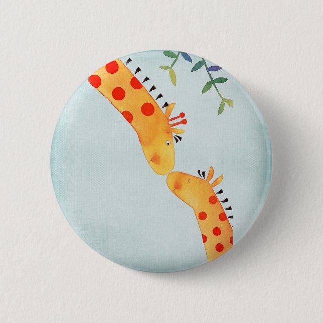 Mothers love 6 cm round badge (Front)