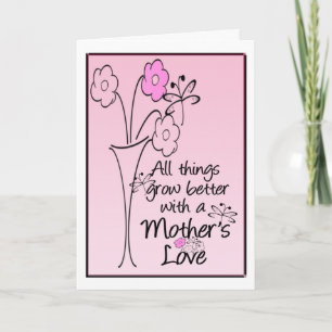 Mothers Love Flowers Card