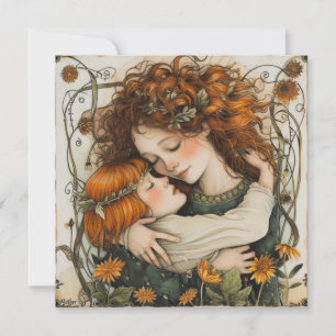 Mother's Love: Heartfelt Embrace Holiday Card