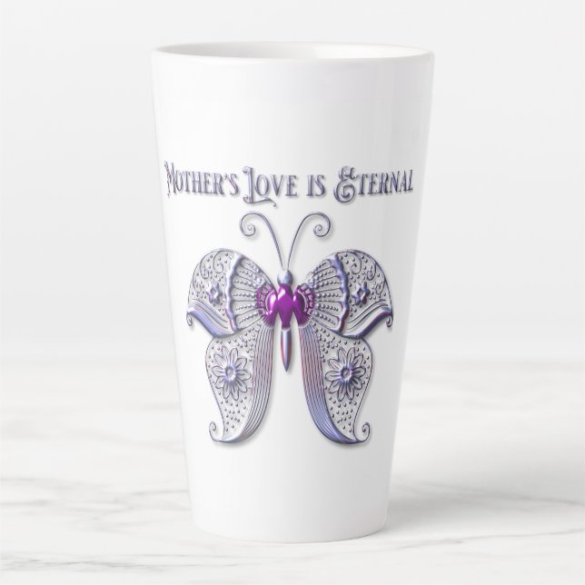 Mother's Love Is Eternal Latte Mug (Front)
