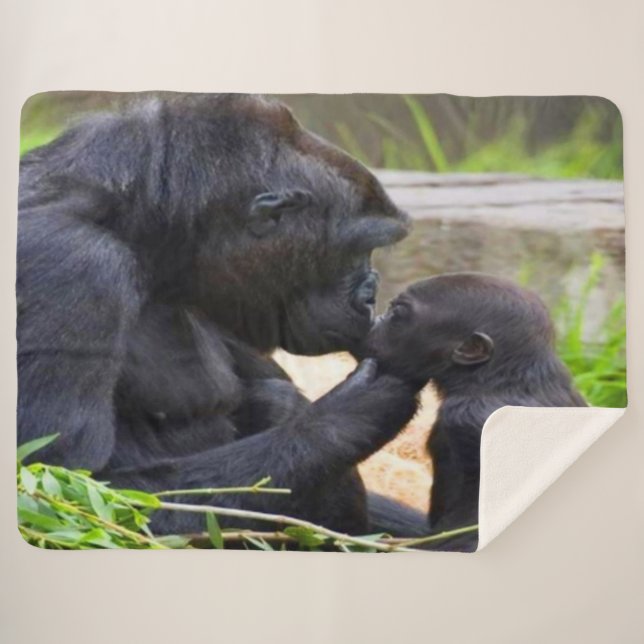 MOTHER'S LOVE SHERPA BLANKET (Front (Horizontal))