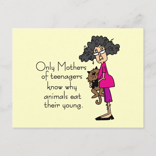 Mothers of Teenagers Postcard (Front)