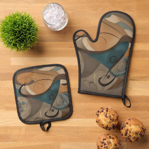 Mothers Oven Mitt & Pot Holder Set