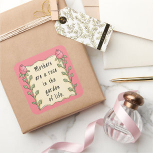 Mother's poem Holiday fun sticker