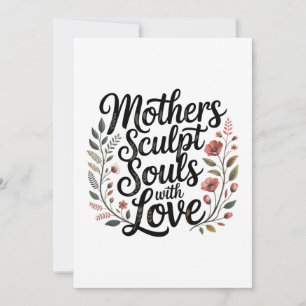 Mothers Sculpt Souls With Love Card