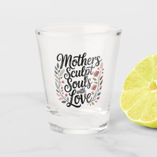 Mothers Sculpt Souls With Love Shot Glass