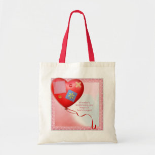 Mother's TLC Heart Balloon Tote Bag