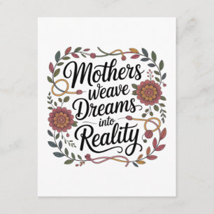Mothers Weave Dreams Into Reality Enclosure Card
