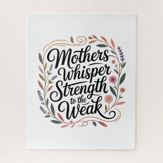 Mothers Whisper Strength To The Weak Jigsaw Puzzle (Vertical)
