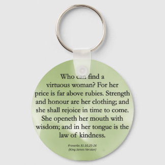 Mothers' Worth Cannot be Measured (Proverbs 31) Key Ring