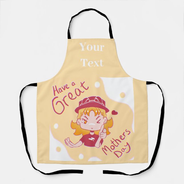 Mothersday, mother's day apron (Front)