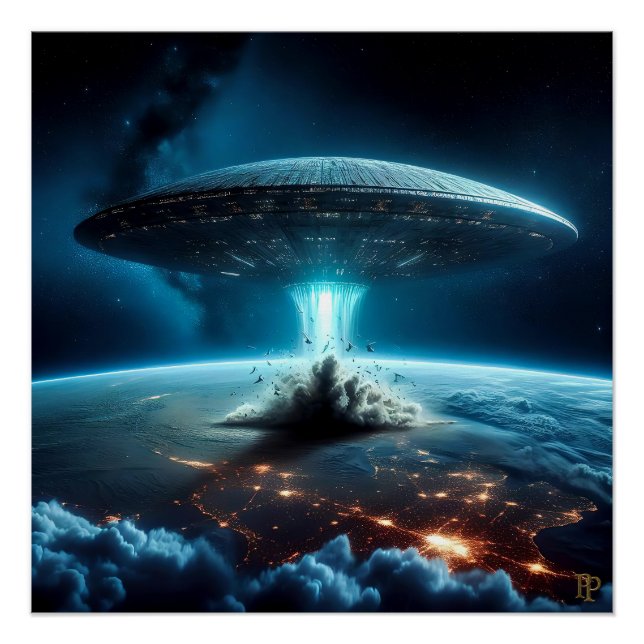 Mothership Arrives Poster (Front)