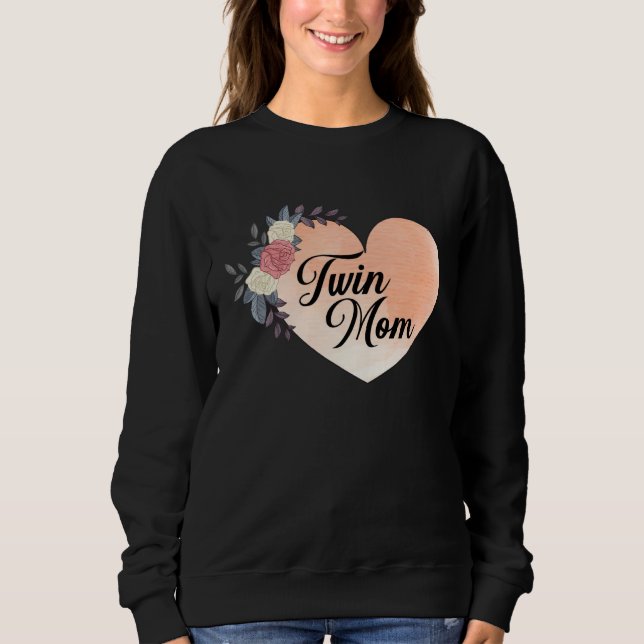 Motheru2019s Day Celebration Wife & Twin Mom Grand Sweatshirt (Front)