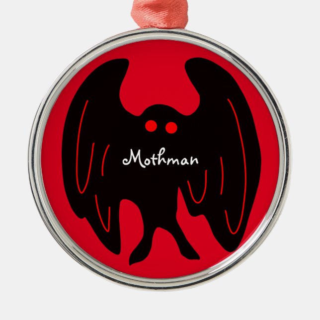 Mothman Christmas   Metal Ornament (Front)
