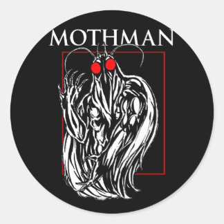 Mothman Classic Round Sticker