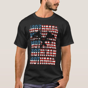 Mothman Cryptid 4th Of July American Flag 1 T-Shirt
