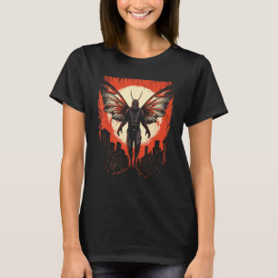 Mothman Cryptid Art Print Point Pleasant Graphic D T-Shirt