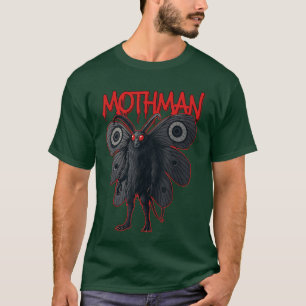 Mothman Cryptid Art Red Eyes Urban Legend Horror H T-Shirt