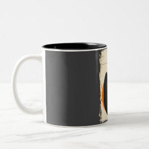 Mothman Cryptid Book Cover Poster Two-Tone Coffee Mug