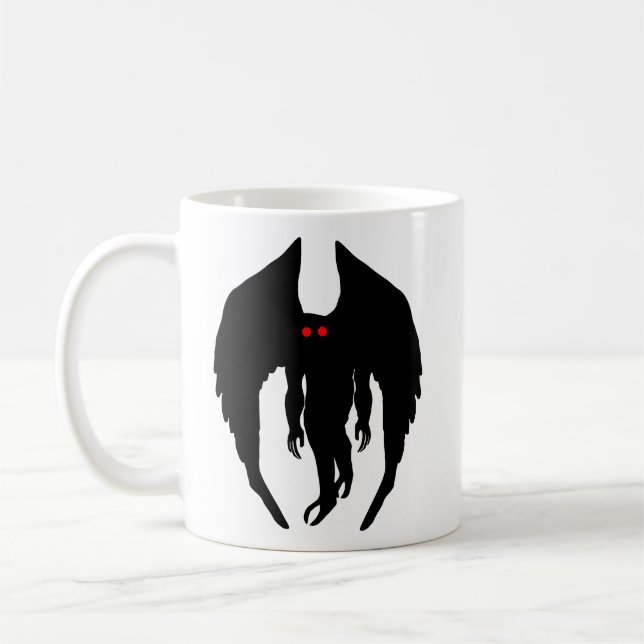 Mothman Cryptid  Coffee Mug (Left)