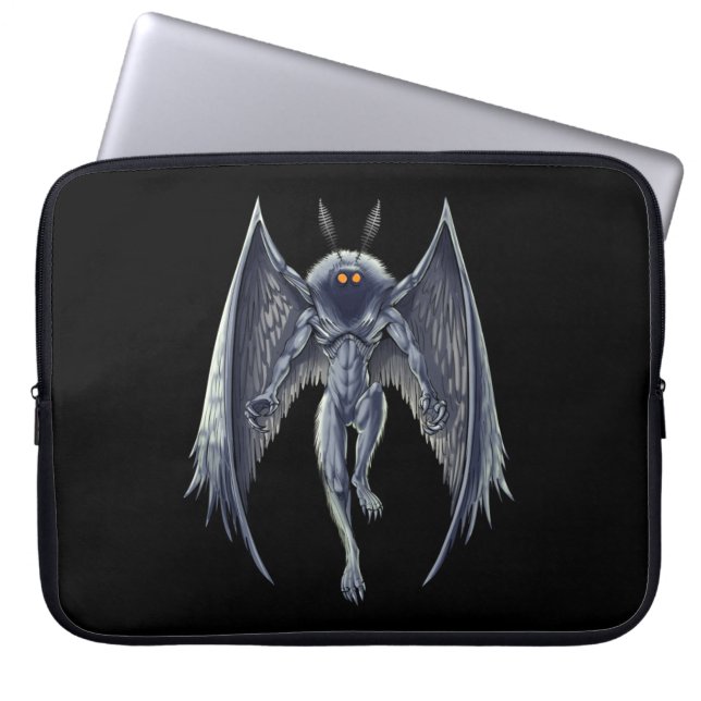Mothman Cryptid Creature Laptop Sleeve (Front)