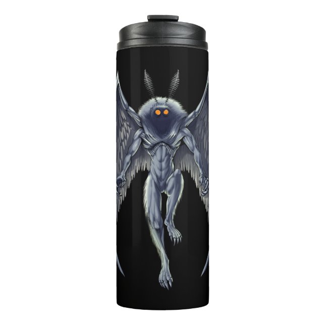 Mothman Cryptid Creature Thermal Tumbler (Front)