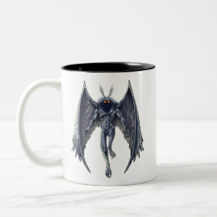 Mothman Cryptid Creature Two-Tone Coffee Mug