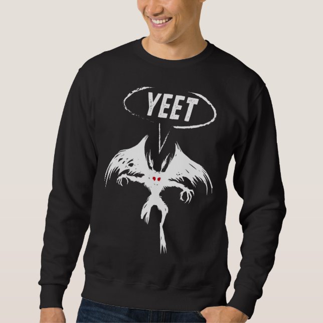 Mothman Cryptid Cryptozoology Sweatshirt (Front)