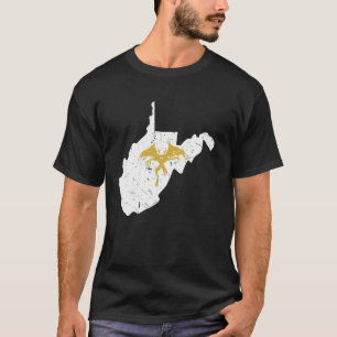 Mothman Cryptid Cryptozoology West Virginia State T-Shirt