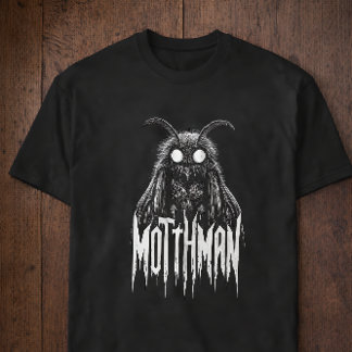 Mothman Cryptid Horror Gothic Paranormal Creature T-Shirt