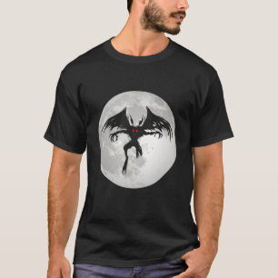 Mothman Cryptid Monster Folklore Creature Moon Cry T-Shirt