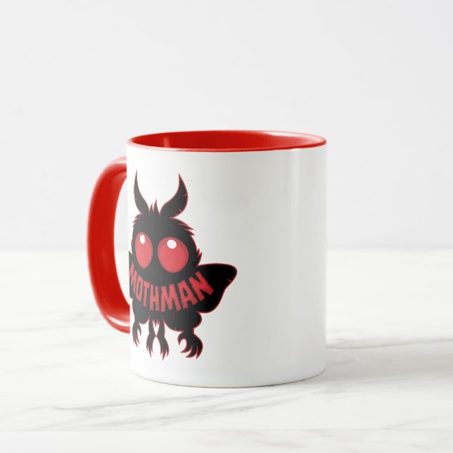Mothman Cryptid Mug, Point Pleasant West Mug (Front Left)