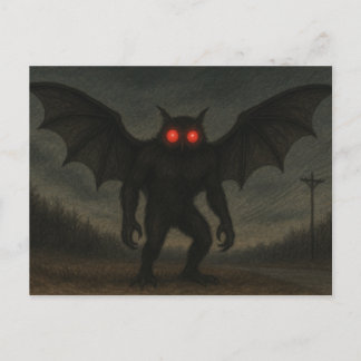 Mothman Cryptid Postcard