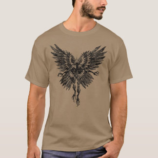 Mothman Cryptid Ringer Tee Shirt