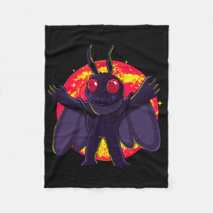 Mothman Cute Cryptid Creatures Point Pleasant Wv R Fleece Blanket