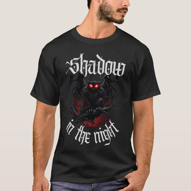Mothman Cute Funny Harbinger - Cryptid Graphic T-Shirt (Front)
