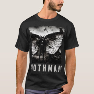 Mothman Distressed Creepy Sighting Photo Cryptid T-Shirt