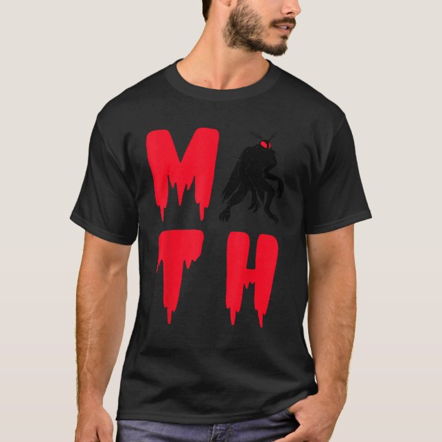 Mothman Folklore Moth Creature Cryptozoology Crypt T-Shirt (Front)